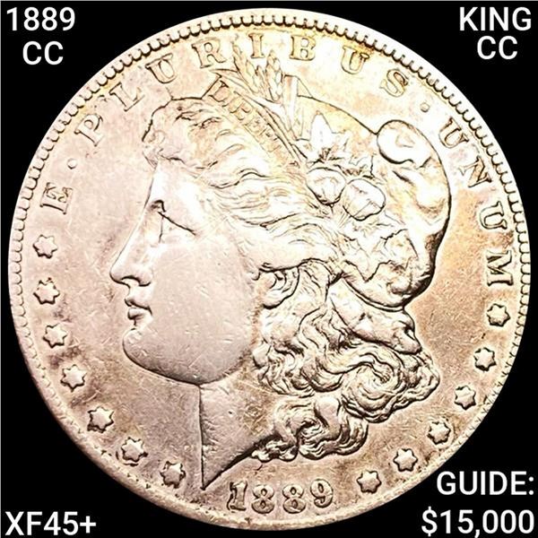 1889-CC KING CC Morgan Silver Dollar LIGHTLY CIRC
