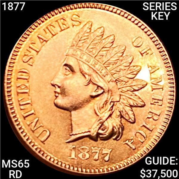 1877 SERIES KEY Indian Head Cent GEM BU RD