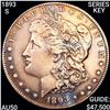 Image 1 : 1893-S SERIES KEY Morgan Silver Dollar HIGH GRADE