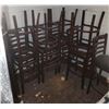 Image 1 : LARGE LOT OF BAR CHAIRS (SEAT CUSHIONS WILL NEED