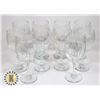 Image 1 : FLAT OF 10 MATCHING WINE GLASSES