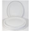 Image 1 : BUNDLE OF 5 OVAL RESTAURANT PLATES