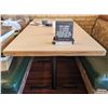 Image 2 : EDMONTON CLOSEOUT: LOT OF 2 RECTANGULAR DINING TABLES 60" X 28" X 29"