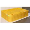 Image 1 : LOT OF X6 YELLOW TOTE LIDS (20 1/4" X 30 1/4")