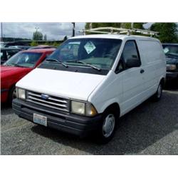 94 FORD AEROSTAR CARGO VAN EXMT.                                      