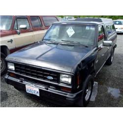 83 FORD RANGER 4SPD P/U EXMT.                                         