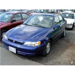 *98 TOYOTA COROLLA LE 4DR 87,610 ACTUAL                               