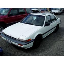 87 HONDA ACCORD LX 5SPD 4DR EXMT.                                     