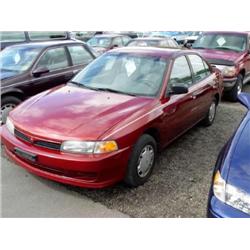 97 MITSUBISHI MIRAGE 5SPD 4DR PREV INS CLAIM 137,451 UNKN.            