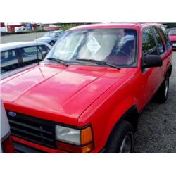 *91 FORD EXPLORER 4X4 2DR EXMT.                                       