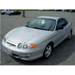 *2000 HYUNDAI TIBURON 5SPD 2DR 042,067 ACTUAL                         