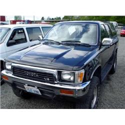 90 TOYOTA 4-RUNNER 4X4 4DR EXMT.                                      