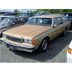 86 CHEVROLET CAPRICE S/W EXMT.                                        
