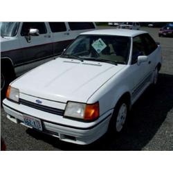 90 FORD ESCORT GT 5SPD 2DR EXMT.                                      