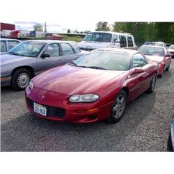98 CHEVROLET CAMARO 2DR 82,706 ACTUAL                                 