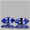 Image 1 : Natural Purple Blue Tanzanite Pair {Flawless-VVS1}