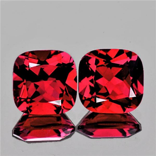 Natural Crimson Red Topaz Pair 10.00 MM {Flawless-VVS1}