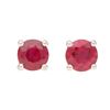 Image 1 : Natural Pigeon Blood Ruby Earrings