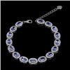 Image 1 : Natural Purple Blue Tanzanite Bracelet
