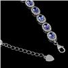 Image 3 : Natural Purple Blue Tanzanite Bracelet