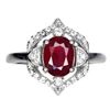 Image 1 : Natural Pigeon Blood Red Ruby Ring