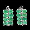 Image 1 : Natural Colombian  Emerald Earrings