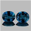 Image 1 : Natural Intense Blue Sapphire Pair {Flawless-VVS}