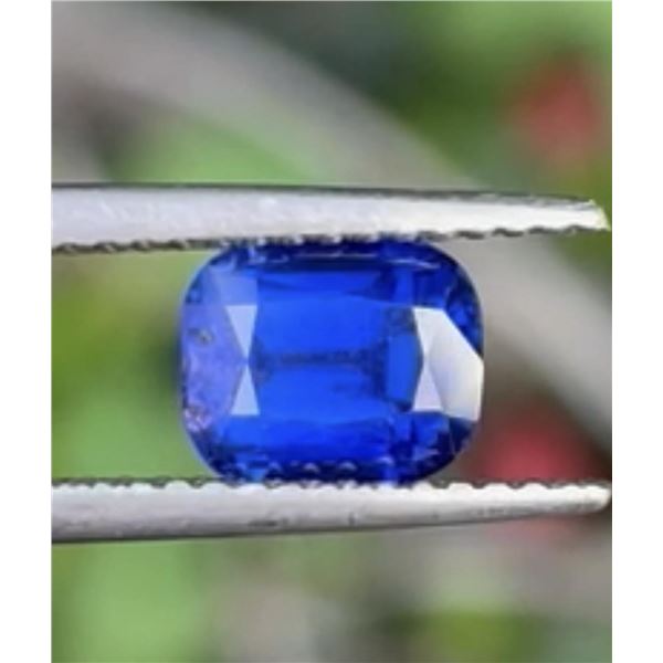 Natural Royal Blue Cushion Sapphire 2.13 Cts - Certified