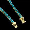 Image 3 : Natural Stunning Brazil Paraiba Blue Apatite Bracelet