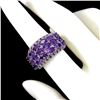 Image 2 : Natural Amethyst Rhodolite Garnet Ring