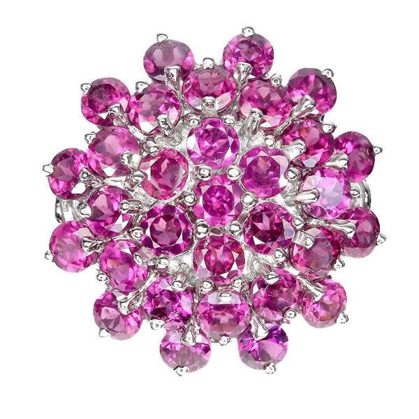 Natural Rhodolite Garnet Ring