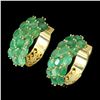Image 1 : Natural Columbian Emerald Earrings