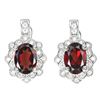 Image 1 : Natural Unheated Garnet Earrings
