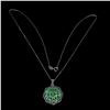 Image 3 : Natural Unheated Emerald Sapphire Necklace