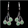 Image 1 : Natural Colombian Emerald Earrings