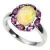 Image 2 : Natural Ethopian White Opal Ring