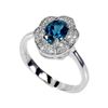Image 2 : Natural  London Blue Topaz  Ring