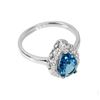 Image 3 : Natural London Blue Topaz Ring