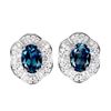Image 1 : Natural  London Blue Topaz Earrings