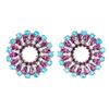 Image 1 : Natural  Rhodolite Garnet & Apatite Earrings