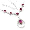 Image 2 : Natural Stunning Red Ruby Necklace