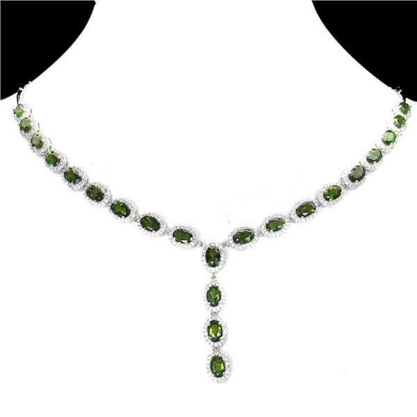 Natural Chrome Diopside Necklace