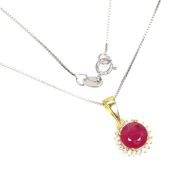 Natural Pigeon Blood Red Ruby Necklace