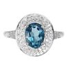 Image 1 : Natural  London Blue Topaz Ring