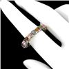 Image 1 : Natural Unheated Oval Tourmaline Eternity Ring