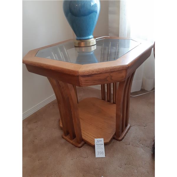 Wood and Glass Table C