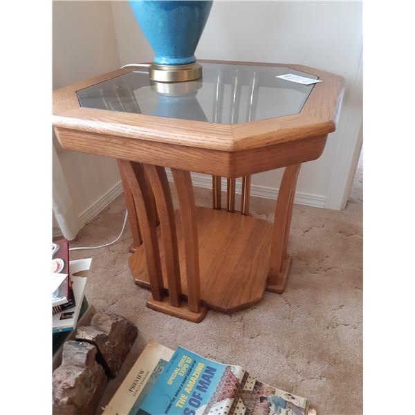 Wood and Glass Table C