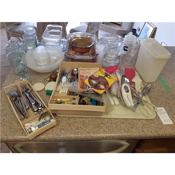 Cutlery, Glasses, Bakeware B