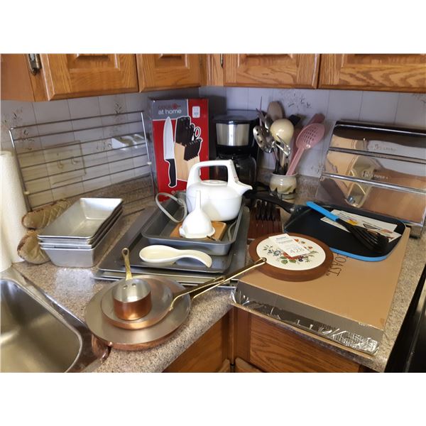 Baking, Cookie Sheets, Knives A