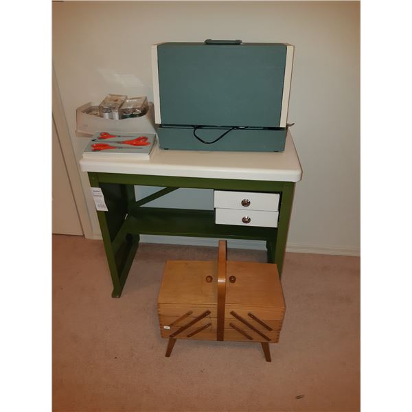 Viking Sewing Machine & Desk cat B